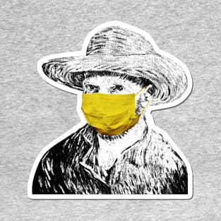 Van Gogh Wearing Mask T-Shirt